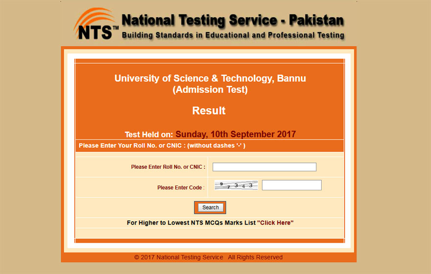 Bannu-University-NTS-Result-10-Sep-2017