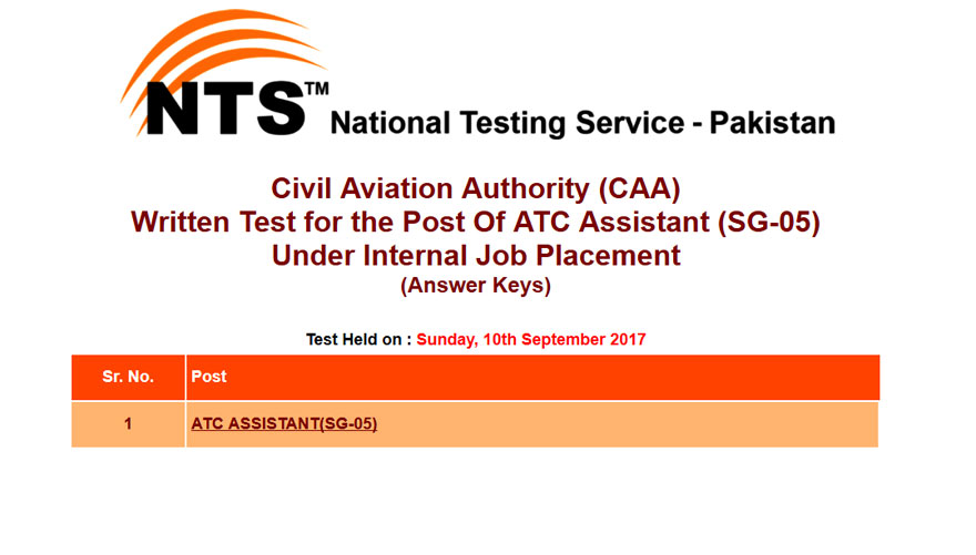 NTS-CAA-10-Sep-2017-Answer-Key