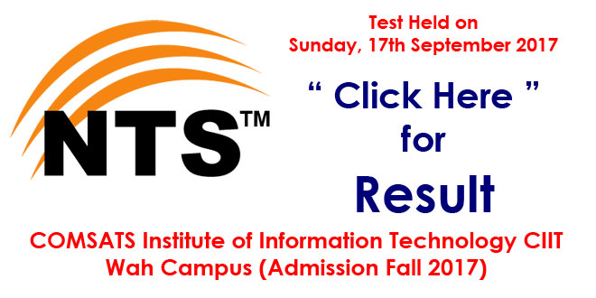 CIIT Wah Campus (COMSATS Admission Fall 2017)