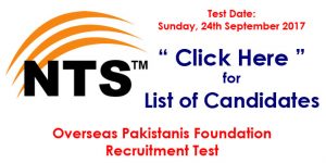 overseas pakistanis foundation nts-list-test