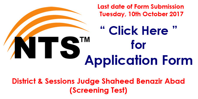 District & Sessions Judge Shaheed Benazir Abad (NTS New Project)