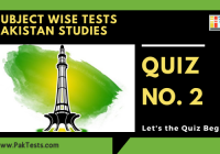 Pak Studies Quiz 2