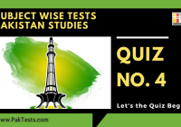 Pak Studies Quiz 4