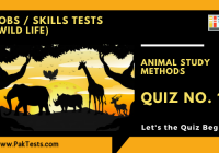 Wild Life (Animal Study Methods) – Quiz 1