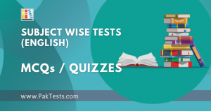 subject wise tests english