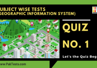 Geographic Information System (GIS) – Quiz 1