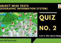 Geographic Information System (GIS) – Quiz 2