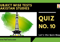 Pak Studies Quiz 10